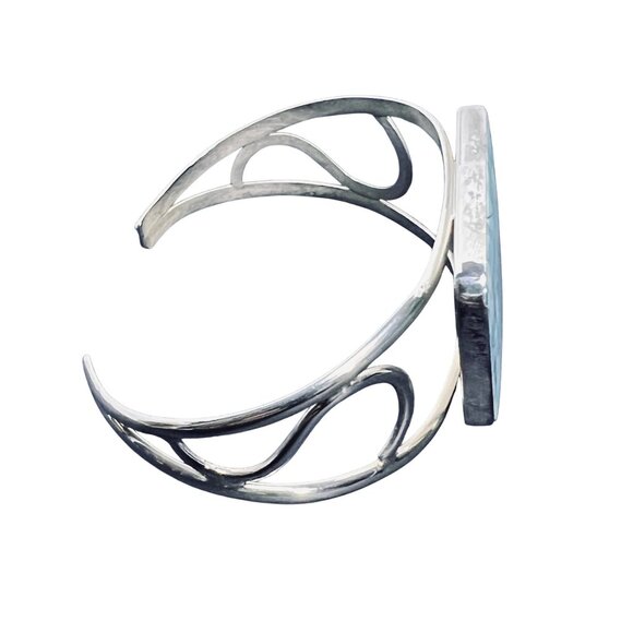 Jay King Mine Finds Sterling Silver And Mosaic Turquois Cuff Bracelet (5929) - Picture 3 of 5